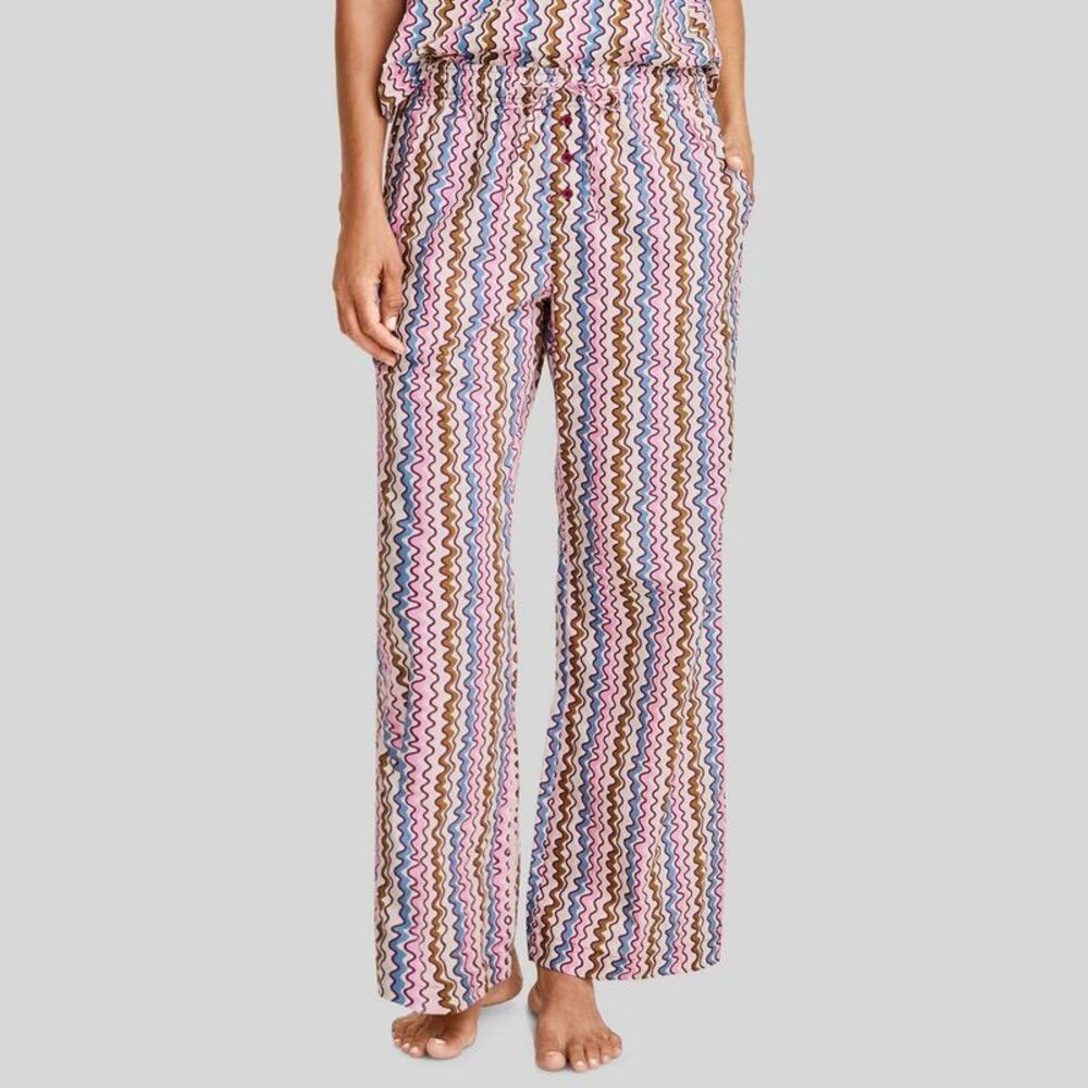 Jockey Generation Women's Cotton Poplin Pajama Pant - Squiggles Stripe S